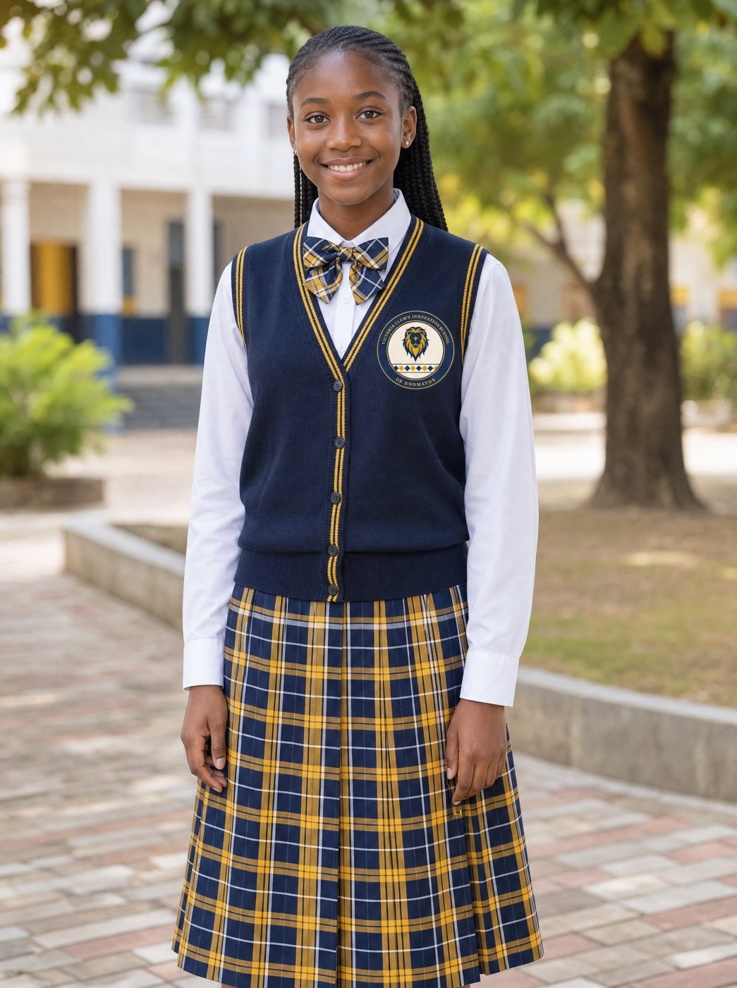 Élève fille en uniforme
